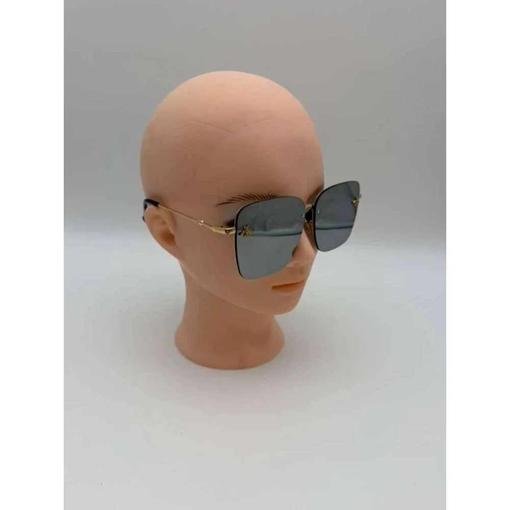 Oversized‎ Bee Detail Mirrored Sunglasses – Silver/Black - NWT
